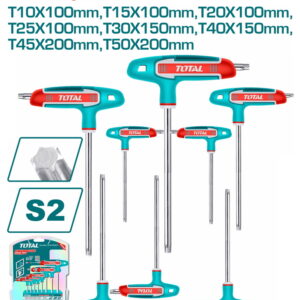 total 8 pcs t handle torx wrench set
