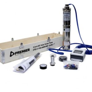premier dc solar brushless submersible pump 48v 400w 105m outlet 1''