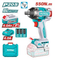 Total cordless impact wrench 550n.m