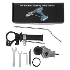 Electric drill refitting plate shears