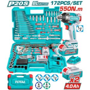 total 172pcs cordless impact wrench tools set