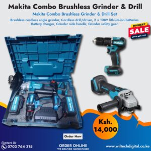 makita cordless brushless drill and grinder combo